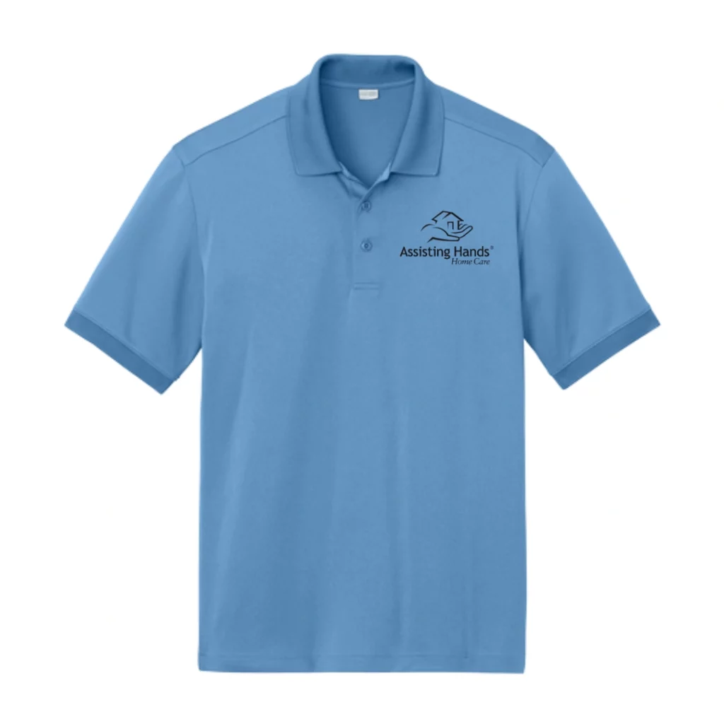 Assisting Hands Home Care Black Logo Polo